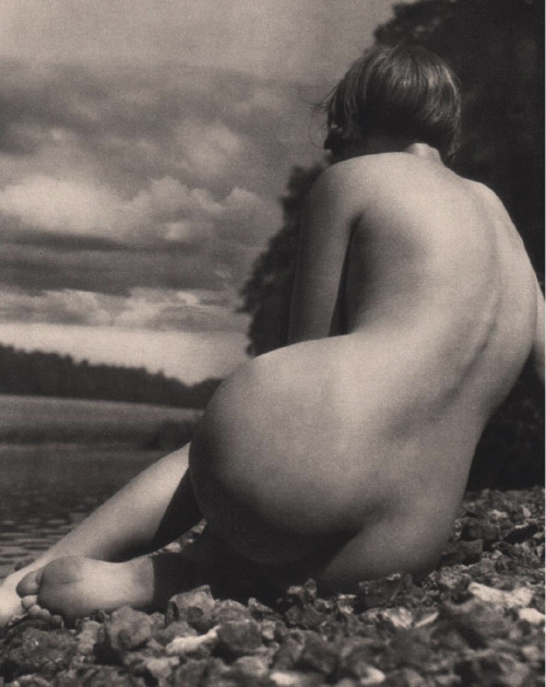 Nude in nature, 1930sErgy Landau :: Nude, 1930s. Sheet-fed gravure. | src Liveauctioneers