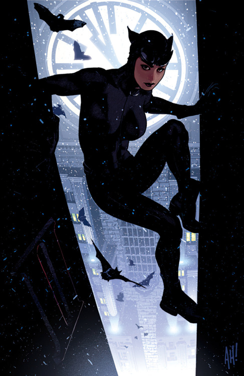 geekynerfherder: ‘Catwoman’ by Adam Hughes.Cover art for ‘Catwoman’ issue #64, published April