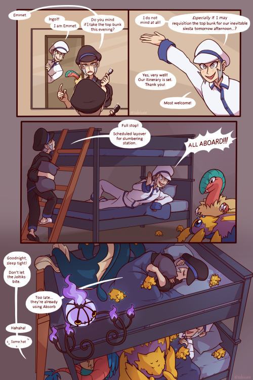 salvicorn:  joltiks can have little a HP…as a bedtime treat  THE JOLTIKS MADE EMMET A BED ALS
