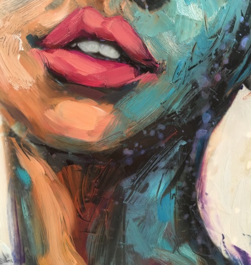 lindsayrapp - Close up of a new painting I’m working on ...