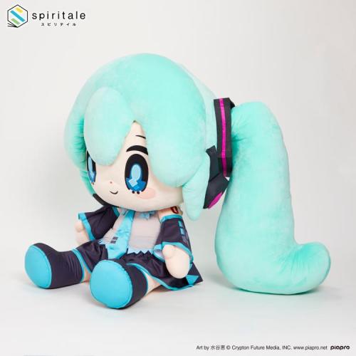 vocaloidbuyblog:Spiritale Hatsune Miku Super Plushie Now Available for US Pre-OrdersMSRP: $699, (w/n