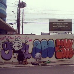 Aproveitando bem o dia de folga. #throwup #boanoite