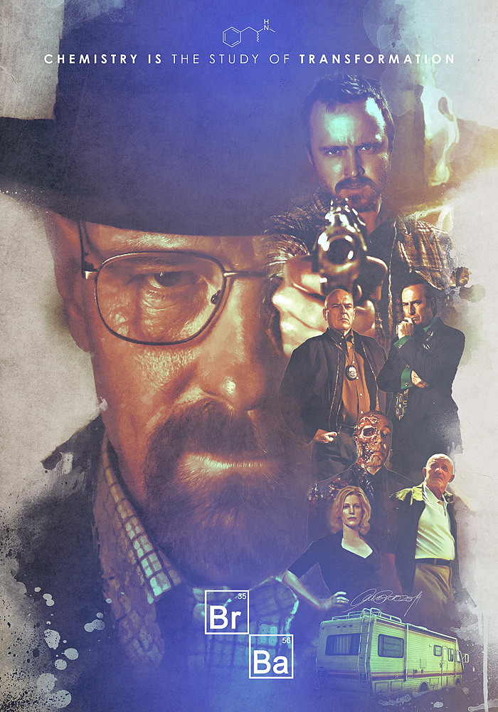 fuckyeahmovieposters:  Breaking Bad by Laura Racero