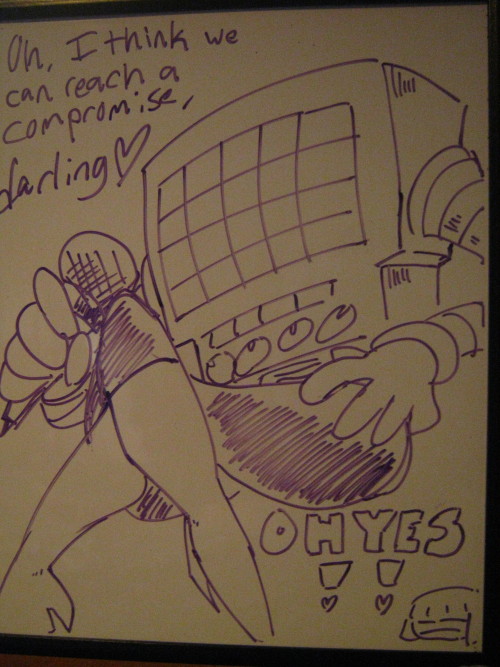 archwig:Anonymous said:Please draw Mettaton on your marker board, in whichever of his forms you choo