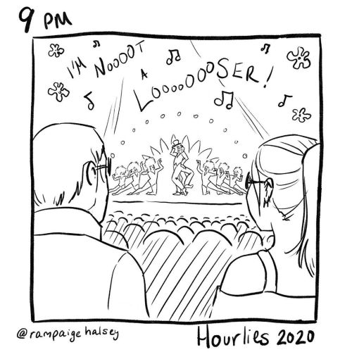 9pm  I’m not singing this to no one #hourlies #hourlycomicday #hourlies2020 #hourlycomicday202
