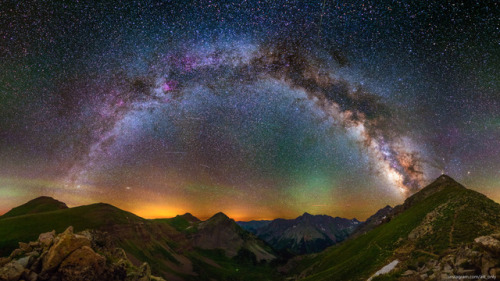 A Panorama Of The Milky Way From 12,000ft At Buckskin Pass, Colorado 