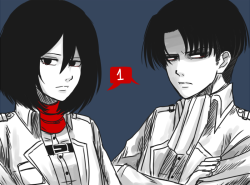 ask-theackermans:  (( Hahaha let’s pretend Levi’s standing on a box xD )) 