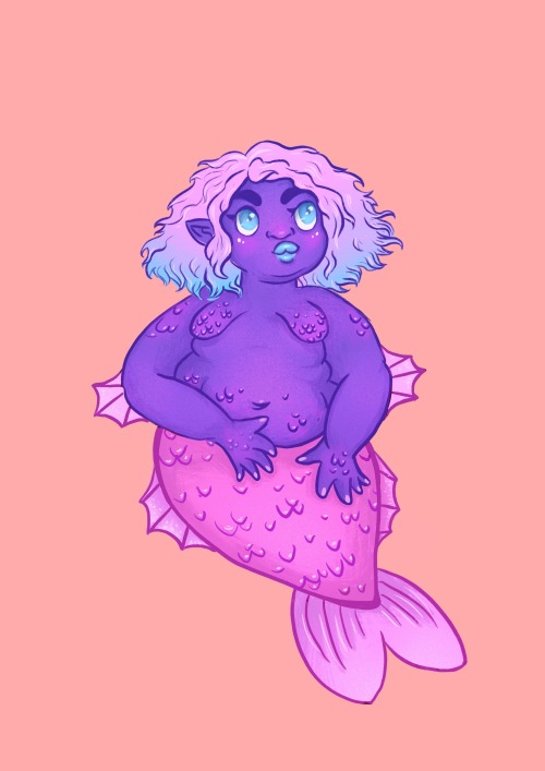 phoebejanedraws:cute mermaid <3 