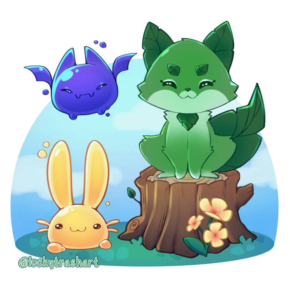 Relax - Slime Rancher fanart (redraw) by kassian0x0 -- Fur Affinity [dot]  net