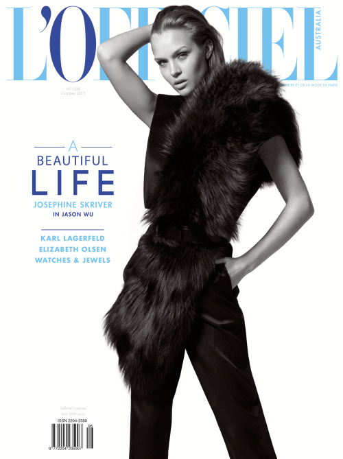 Josephine Skriver - Cover of L’Officiel Australia, October 2015. (HQ)