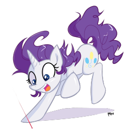 miketheuser:  Rarity thinks that she is a Pinkie Pie who thinks that she is a cat.   x3!