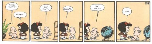 Mafalda by Argentine cartoonist Quino  Joaquín Salvador Lavado Tejón (Guaymall&ea