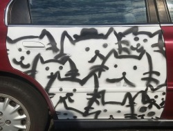 hoppip:omfg i’ve inspired someone to vandalise a car with my drawings