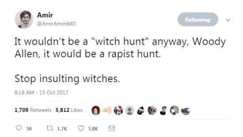 TW for rape, sexual assaultSourceWeinstein ‘witch hunt’? Wrong, Woody AllenP.S. Fuck Woo