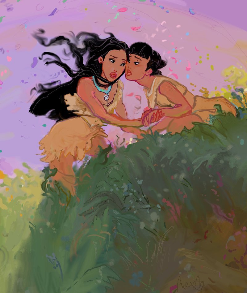 allofthe-disney-femslash:  AlexAn-pocakoma web by Alex-An 