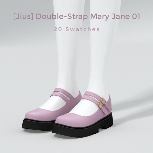 jius-sims: jius-sims:Flats Collection 01[Jius] Suede Lace-Up Flats 0127 swatches9k+ Polygons—&