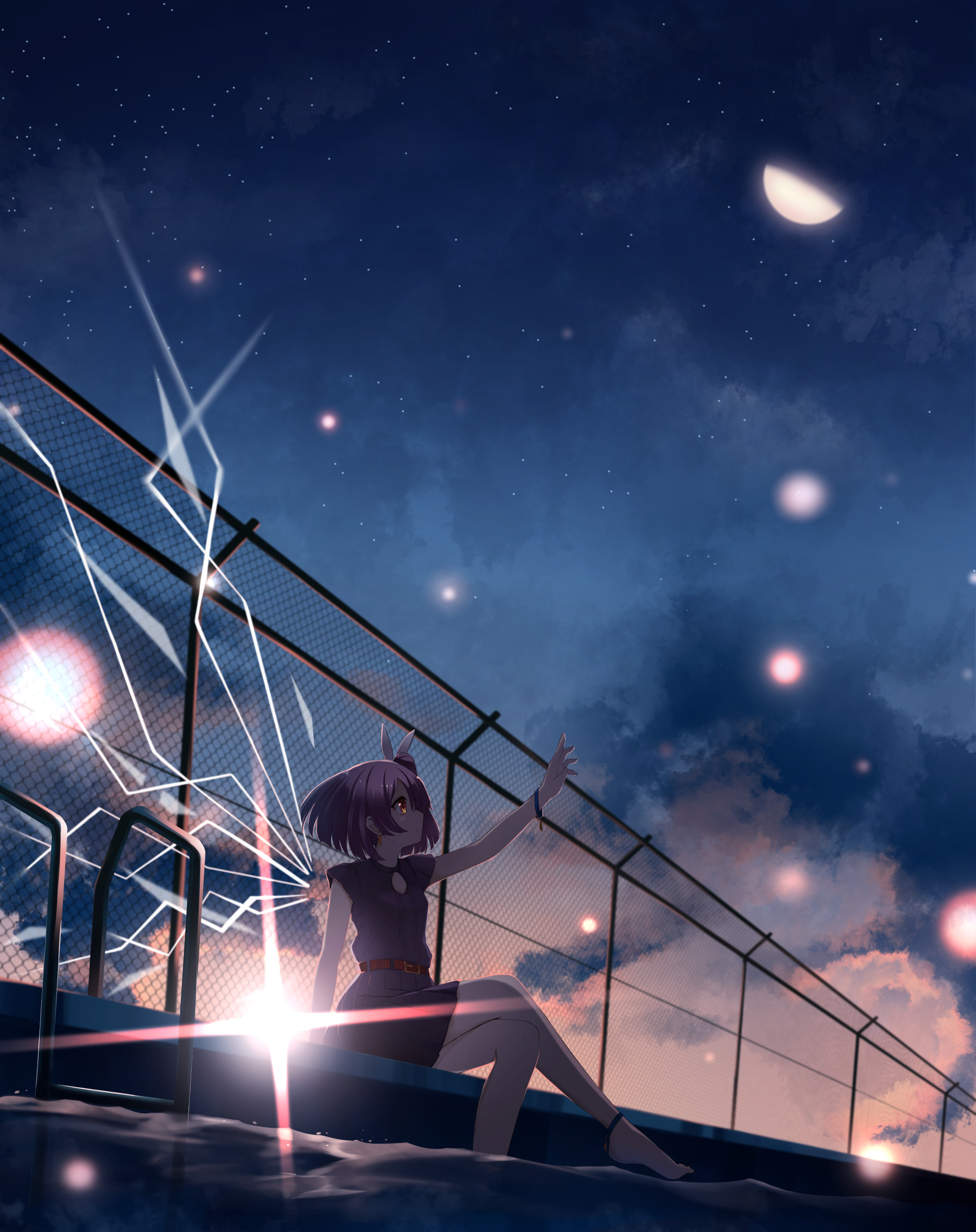 夜明け と 蛍 イラスト 夜明け と 蛍 イラスト