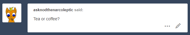 ask-oceanbird:Ocean Bird:Tea! x3