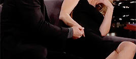 qilliananderson:David Duchovny & Gillian Anderson on Jimmy Kimmel Live!  + details.