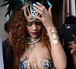 hellyeahrihannafenty: Rihanna at Kadooment Day in Barbados 