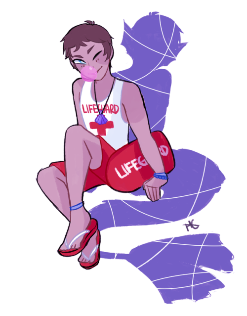 Forgot to post this on here! But essentially its an au where Lance is a lifeguard who forgets he&rsq