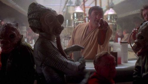 shittymoviedetails: In Star Wars, the bartender at the Mos Eisley Cantina says “we don’t
