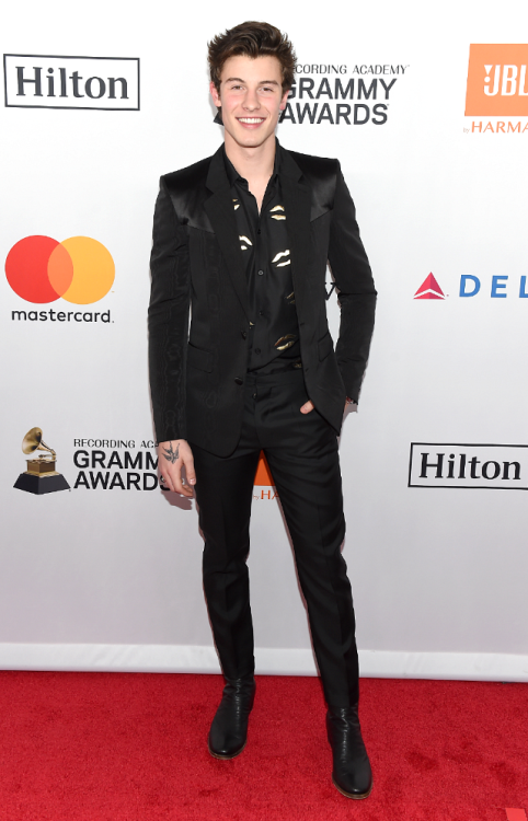 Shawn Mendes attends the Clive Davis Annual Pre-Grammy Gala and Salute to Industry Icons in New York