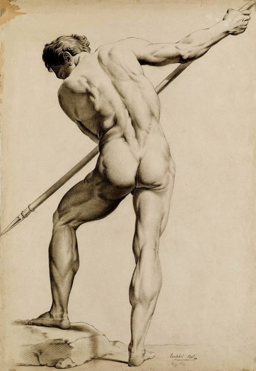 hadrian6:  Academy Male Nude with Spear. adult photos