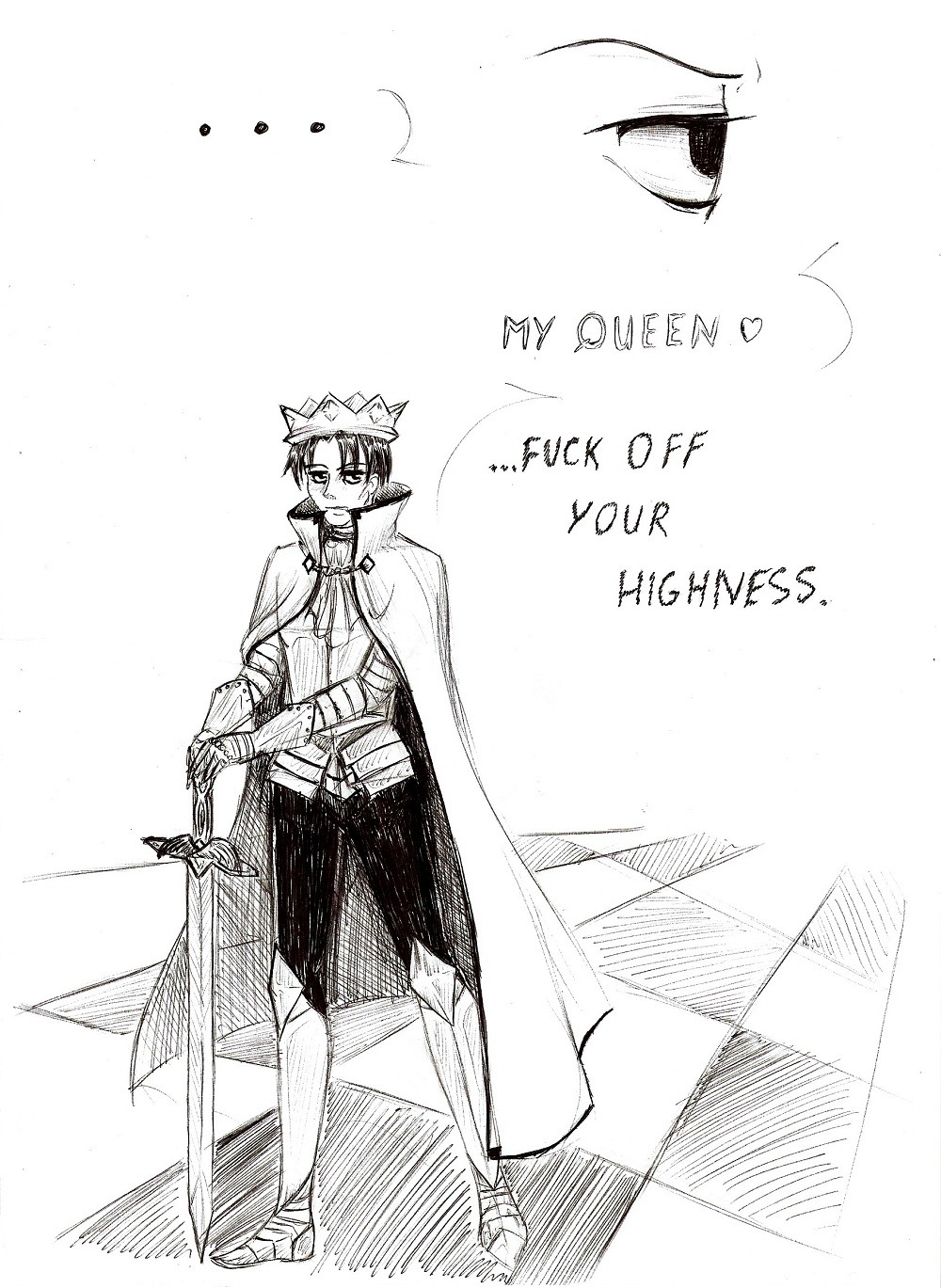 porfirogenetofik:  That’s it, why Levi is so bad at chess. He can’t sacrifice