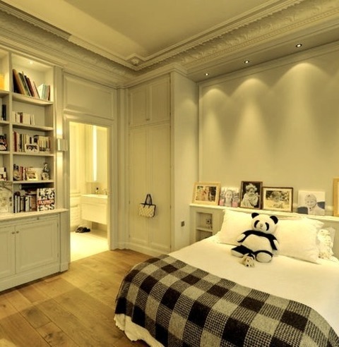 Kids Room Teen Paris Example Of A Large Trendy Girl Medium Tone Wood Floor Kids' Room Design With Beige