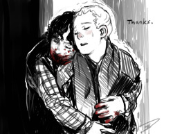 For Let&rsquo;s Draw Sherlock I was really torn between 3:10 and Let the Right One In, so even though I went with the other I still did a doodle for this one. I wasn&rsquo;t going to submit it as a second entry but eh why noooot~ IMDB | Scene (Note this