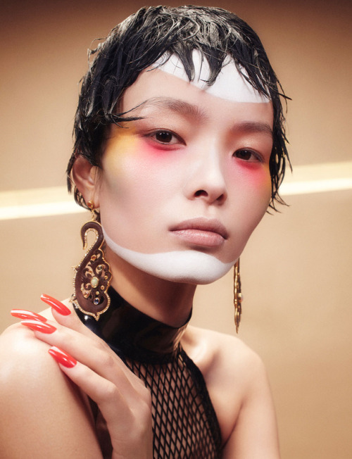 thebeautymodel:Ling Liu by Ed Singleton for Models.comStylist: Solange FranklinHair: Joey George Mak