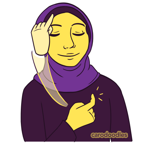 Today it’s Intersex in American Sign Language (ASL) with Intersex Pride flag color. The &lsquo