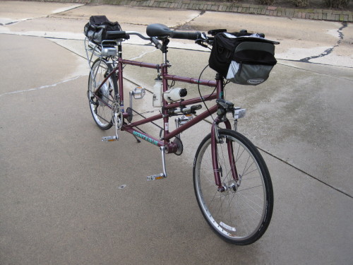 Rad BionX setup on a Montague folding tandem!