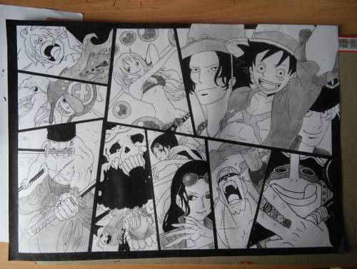 #drawing #OnePiece #strawhatcrew #pirates #ot9 #luffy #sabo #Imissyou #ace #😭