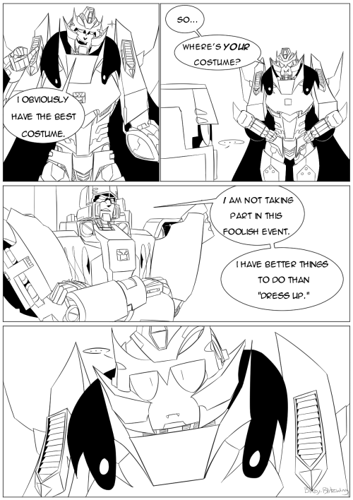 blitzy-blitzwing:  Halloween, yay. :D 