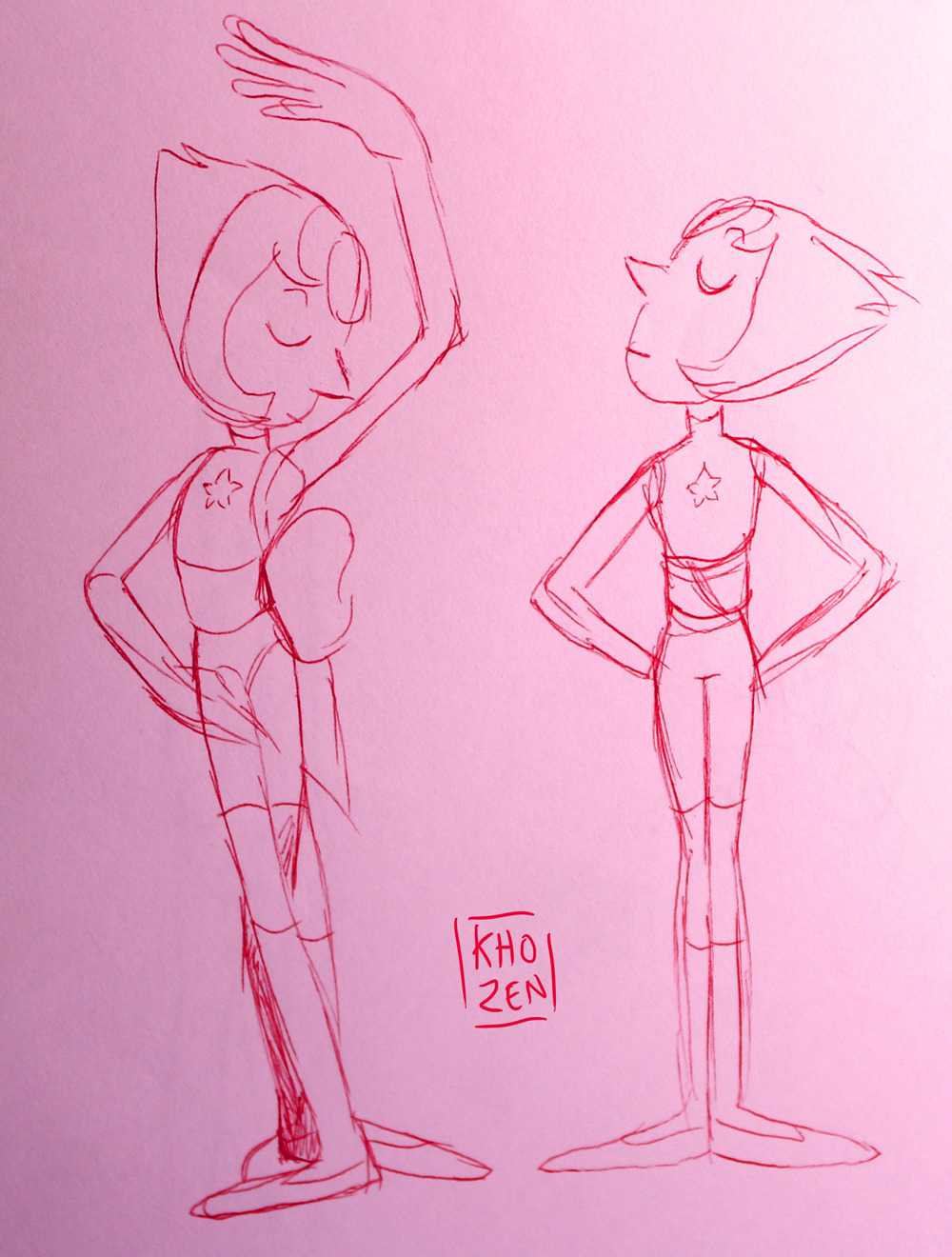 khozen:  pen doodles from some days ago 