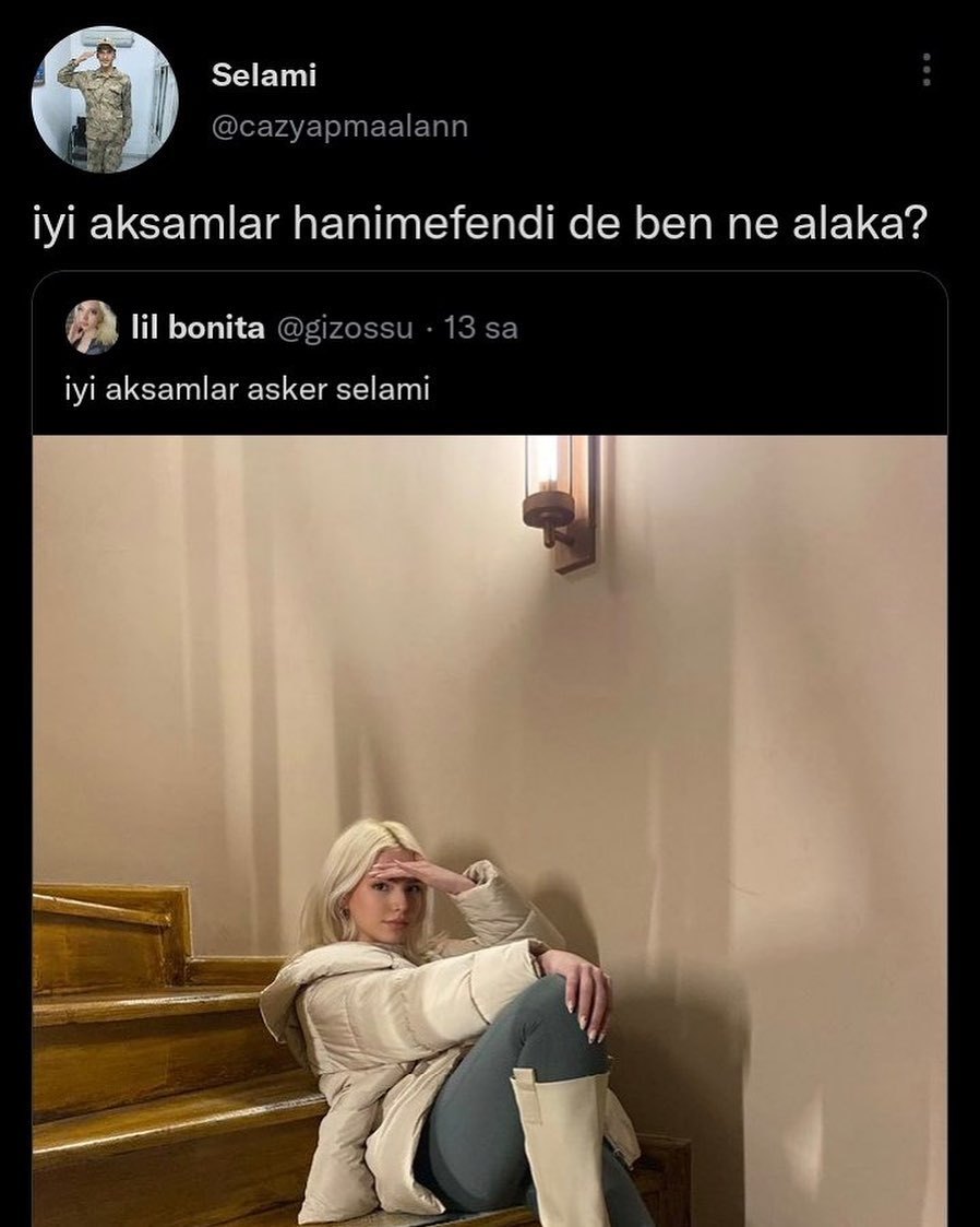 Aynen erkekler komik değil  Kaynak