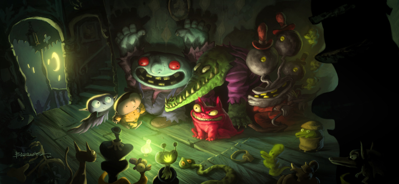 ca-tsuka:  Artworks by François Baranger for Petit Vampire animated feature film