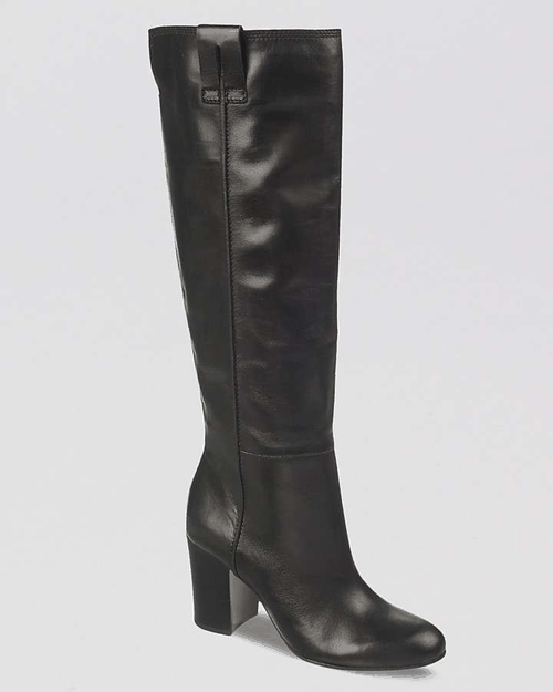 High Heels Blog Sam Edelman Tall Dress Boots - Foster Chunky Heel via Tumblr