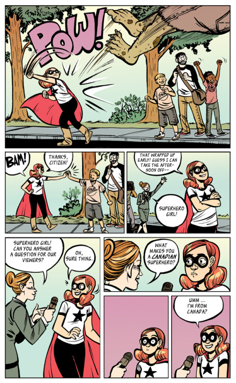 faitherinhicks: faitherinhicks: HAPPY CANADA DAY! For Canada Day, read this short Superhero Girl com