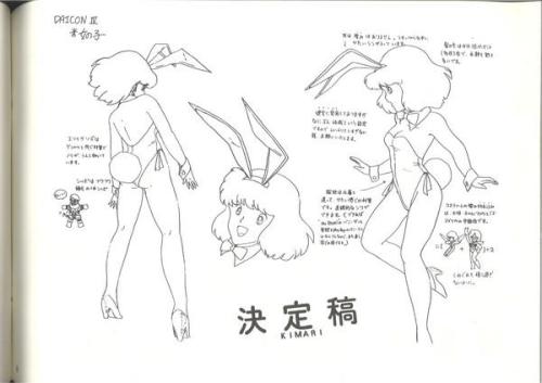 unclesporkums:Sketch/ Model sheet booklet for the infamous introduction anime video booklet for the 