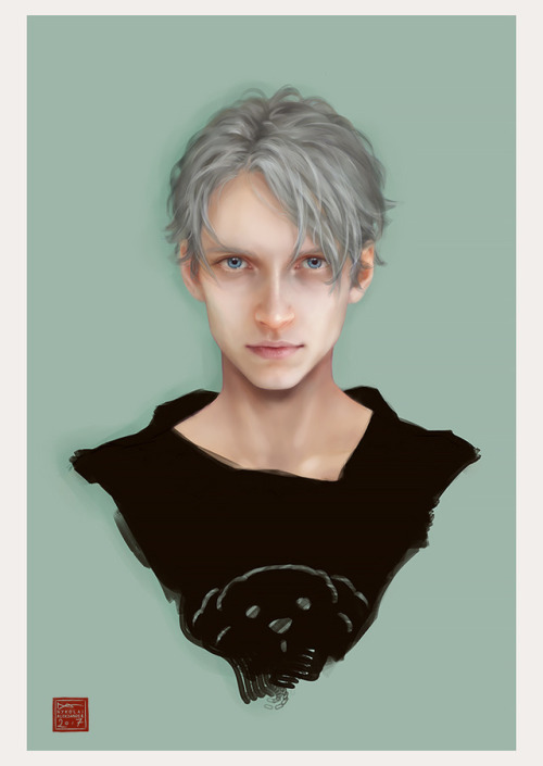 admemento:Yuri on ICE: VictorDigital Painting… and then there was a speedy Victor doodle, too. :)ºº 
