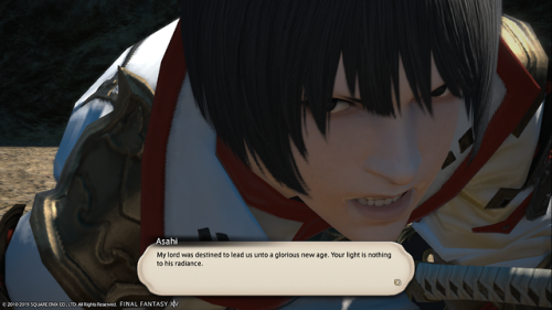 aspected-benefic:I like how Asahi’s positioning changes in this cutscene depending on the WoL’s heig