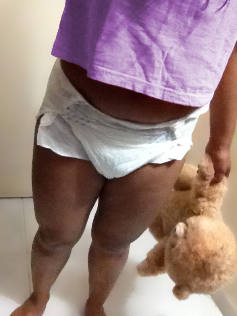 Playing with my teddy bear &lt;3