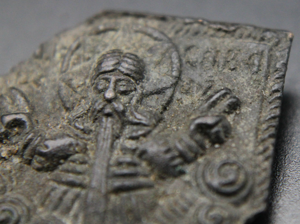 electroneon1:Unique Medieval period Christian Orhodox pendant, depicting Saint Sava