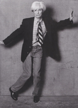 bewlays:  David Bowie as Andy Warhol on the