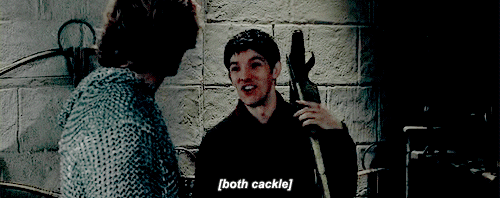 sorcererinslytherin:I love this scene.I love how Merlin and Arthur’s weird-ass relationship is total