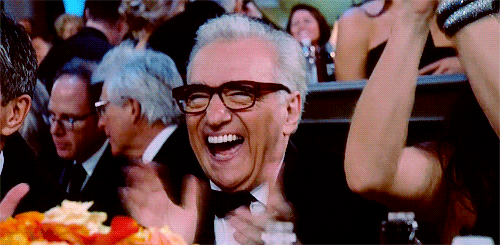 Martin Scorsese after the “supermodel vagina” joke...