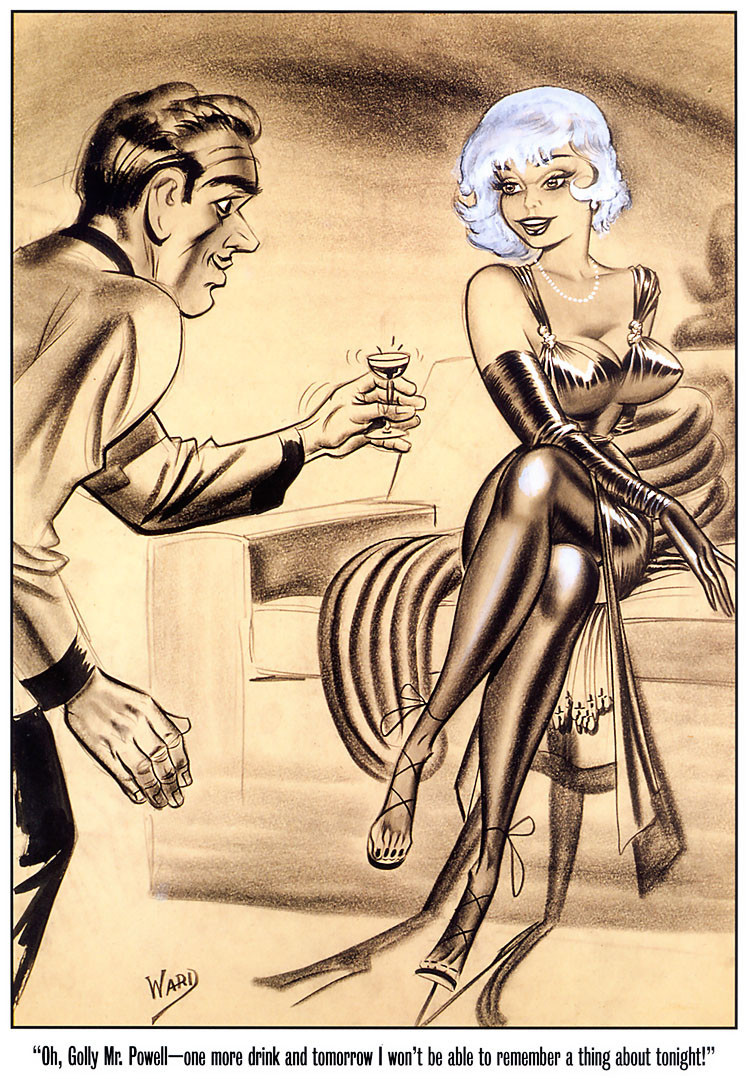 An Imbibing Gentleman — Cartoon by Bill Ward.